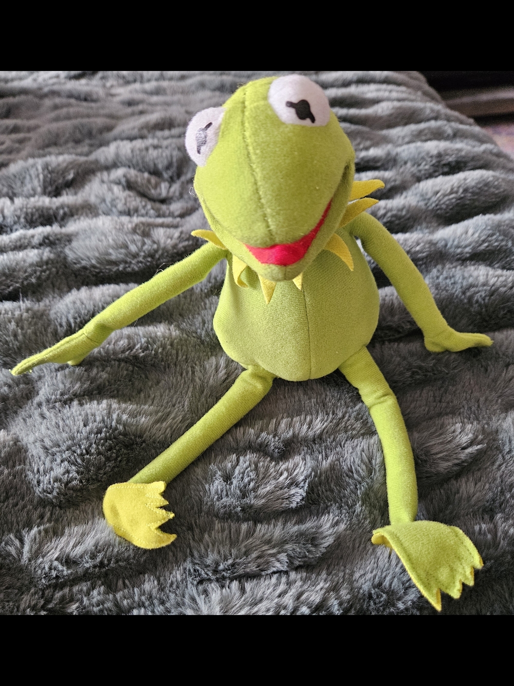 Green Frog Plush Toy - Bright Lime Green